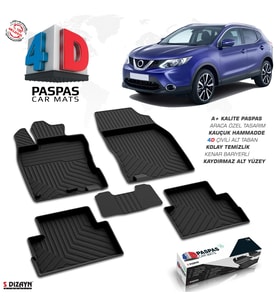 Nissan Qashqai 2 4D Havuzlu Paspas 2014-2021 A+Kalite