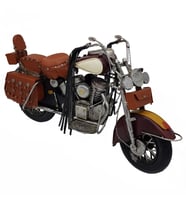 Dekoratif Chopper Motosiklet Hediyelik Metal Biblo (Büyük Boy)