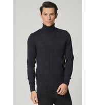 ALEXANDERGARDI BALIKÇI YAKA REGULAR FİT KAZAK (AG503209) (Lacivert)
