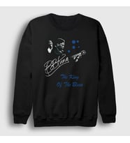 Presmono Unisex Siyah Bb King B B King Of The Blues Sweatshirt 531630tt