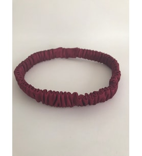 Bordo İnce Saten Saç Bandı