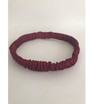 Bordo İnce Saten Saç Bandı