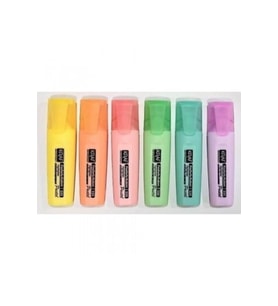 Pastel Fosforlu Kalem 6 Renk Set