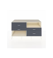 Kronos Konsol Tek Raflı 4 Çekmeceli  176x59x99 Aytaşı-Aytaşı/Antrasit