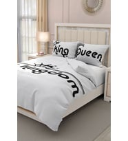 Çift Kişilik ( Lastikli Çarşaflı ) %100 Pamuk Saten Nevresim Takımı Kingdom Room