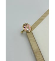 Çelik Gold Pembe İnci Ayarlanabilir Yüzük - 25yzk224