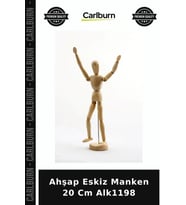 Özel Üretim Resim Çizim Sanat Dekoratif Figür Ahşap Eskiz Manken 20 Cm Alk1198