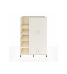 Kronos Dolap 6 Raflı 4 Kapaklı Tek Askılı 132x59x195 Aytaşı-Aytaşı/Aytaşı