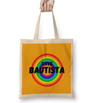 Dave Bautista- Vintage Retro Rainbow Style Warriors Design Wrestlers-gift Bez Çanta Uzun Saplı