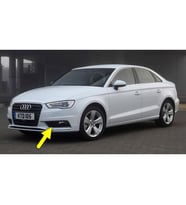 Audi A3 Sedan 2013-2016 Ön Tampon Sol Sis Farı Kapağı Krom 8V5807681A