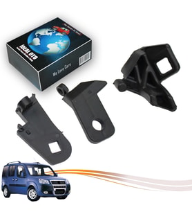 Fiat Doblo 3 2010-2013 İçin Sağ Far Bağlantı Plastik Tamir Seti