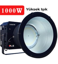 1000W Led Projektör Park Bahçe Çevre Site Bina Tabela Dış Mekan Led Lamba (Beyaz)