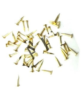Klips, Menteşe, Ayağı Çivisi 7Mm Çelik - Sarı 10Gr