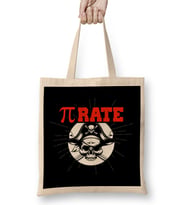 Funny Pi Pie Pirate Pierate Pi-Rate Math Joke Pun Bez Çanta Uzun Saplı