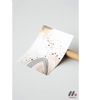 Minimal Çizgi Soyut, Çerçevesiz Yüksek Kalite Duvar Afişi - Renkli Ev Dekorasyonu