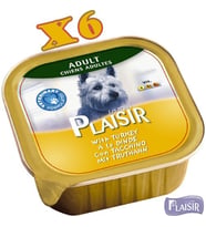 Plaisir Pate Tavuk Etli Yaş Köpek Maması 150 gr x 6 Adet