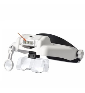 Nikula-3 Led Lambalı Şapka Tıp Büyüteç 3lensli- Mg81000s