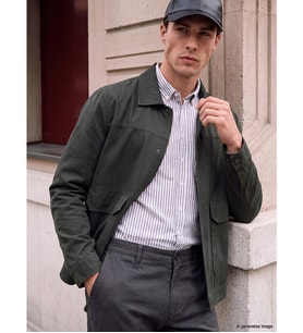 LCWAIKIKI Classic Gri Regular Fit Gömlek Yaka Erkek Ceket