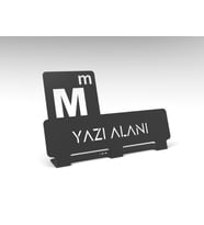 Kişiye Özel Hediyelik Ofis Için Muhasebeci Mali Müşavir Tasarım Metal Isimlik (Siyah)