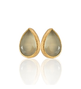 Kadir Jewellery 22 Ayar Altın Kaplama Kadın Minimal Küpe -El İşçiliği Ve Hipoalerjenik Küpe
