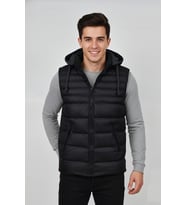 Erkek Kapüşonlu Spor Yelek 4300 BGL-ST04895