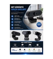 Webcam Orjınal 1080p Hd Konferans Kamera Dahili Mikrofon Görüntülü Sohbet Yayın Kamerası Hd Video Ae-112