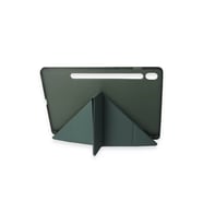Samsung Galaxy T870 Tab S7 11 Kılıf Kalemlikli Mars Tablet Kılıfı - Koyu Yeşil