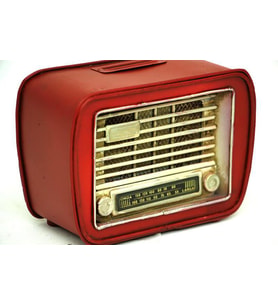 Dekoratif Metal Radyo Kumbara Vintage Ev Ofis Hediyelik
