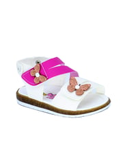 Şirinebebe 03697 Anatomic Kız Çocuk Sandalet (Beyaz-Pembe)