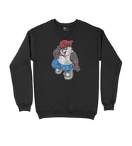 Oynayan Panda Siyah Sweatshirt