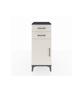 Hyperion Komodin Tek Raflı 2 Çekmeceli Tek Kapaklı 44x44x106 Antrasit-Aytaşı