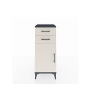 Hyperion Komodin Tek Raflı 2 Çekmeceli Tek Kapaklı 44x44x106 Antrasit-Aytaşı