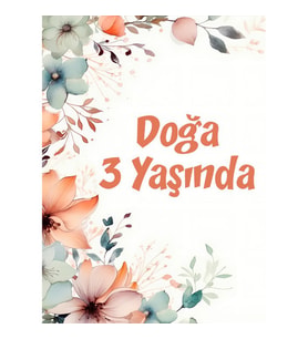Portakallar Temalı Doğum Günü Afişi 35X50 cm