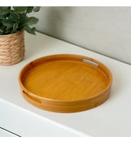 Yuvarlak Bambu Tepsi 35cm, Daire Sunum