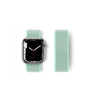 Apple Watch 42mm Hasırlı Cırtcırtlı Kordon - Turkuaz