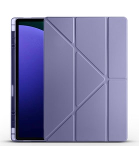 Samsung Galaxy Tab S10 Ultra Uyumlu Kılıf Zore Tri Folding Kalem Bölmeli Standlı Kılıf