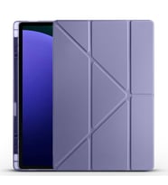 Samsung Galaxy Tab S10 Ultra Uyumlu Kılıf Zore Tri Folding Kalem Bölmeli Standlı Kılıf