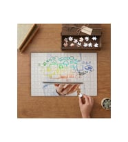 Sosyal Ağ Teknoloji Tasarımı 240 parça Ahşap Puzzle Ahşap Kutuda MP03619