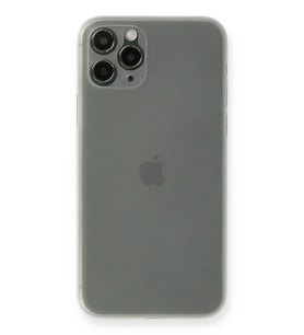 iPhone 11 Pro Max Kılıf PP Ultra İnce Kapak - Beyaz