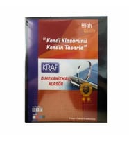 Kraf 2 Halkalı D Mekanizmalı Geniş Klasör A4 Siyah (700 Sayfa Kapasiteli)