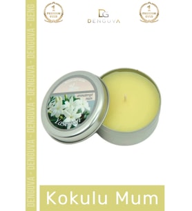#Mum Dekoratif Hediyelik Şık Modern Tasarım Metal Kutu Kokulu Mum Oda Kokusu 120G Teneke Kutu