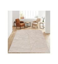 Rovigo Home Dijital Baskı Yıkanabilir Kaymaz Taban Salon Halısı RVG1248 100x150 cm (Bej)