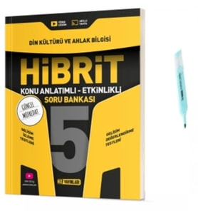 5.Sınıf HİBRİT Din Kültürü Konu Anlatımlı Etkinlikli Soru Bankası (Yeni Müfredat)
