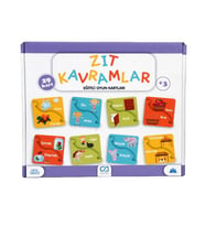 Zıt Kavramlar Eğitici Oyun Kartları