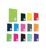 Çınar Colormaxi Spiralli A-4 Okul Defteri Plastik Kapak Kareli 144 Yaprak A4 (6 Lı Paket) (Karışık)