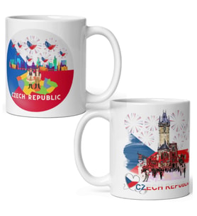 Çek Cumhuriyeti Kupa Bardak 2 Adet Seyahat Hatıra Czech Republic Mug