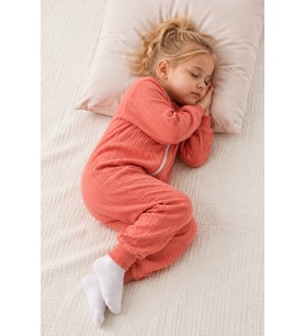 Çocuk Uyku Tulumu Dört Mevsim 1-8 Yaş Unisex Uzun Kollu 1 Tog %100 Pamuk Müslin