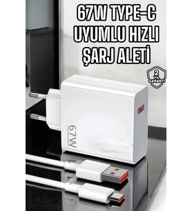Şarj Aleti Turbo Hızlı 67w Type-c Hızlı Şarj