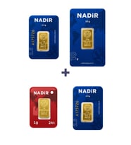 Nadir Gold 24 Ayar 16 Gram Altın (1 Ad 10 Gram Altın + 2 Ad 2,5 Gram Altın + 1 Ad 1 Gram Altın )