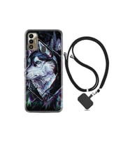 Tecno Spark 7t Kılıf Silikon Desen Boyun Askılı Dog Eyes 1761